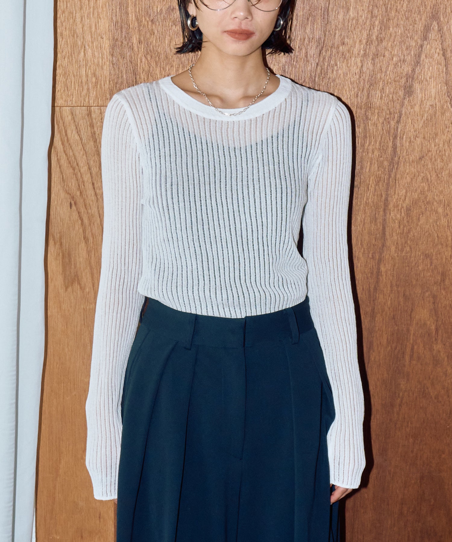 ストライプシアーロンT