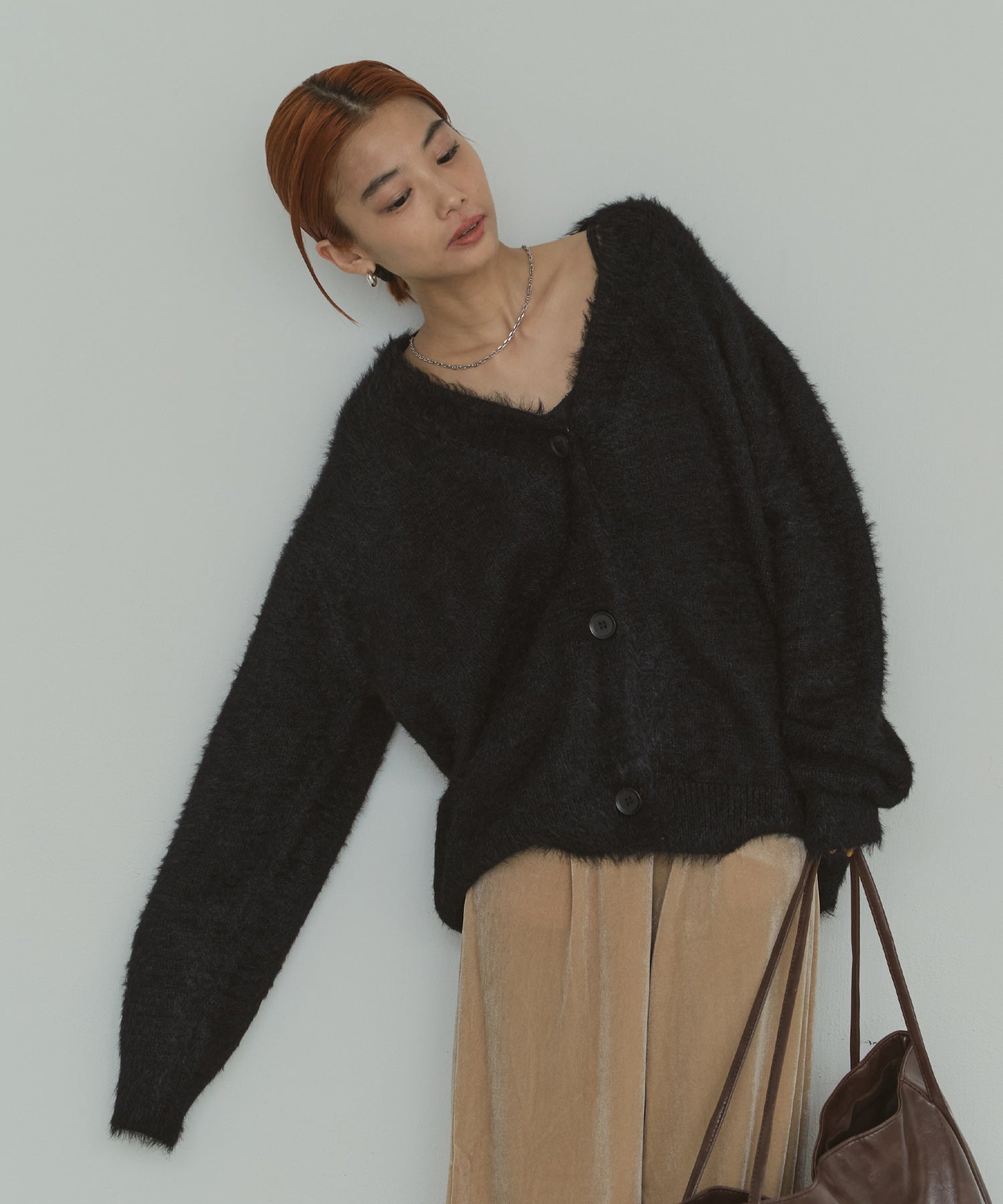 シャギーオーバーカーデ