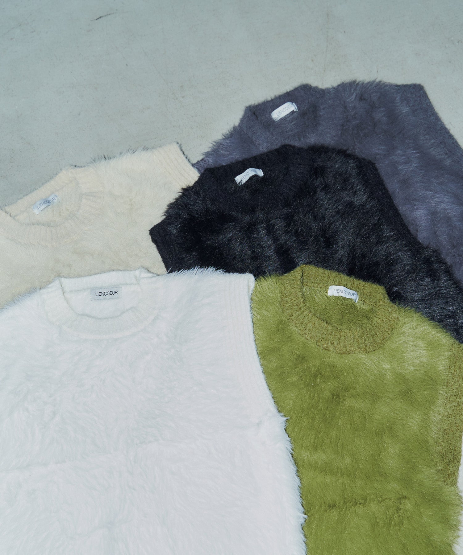 シャギーニットベスト