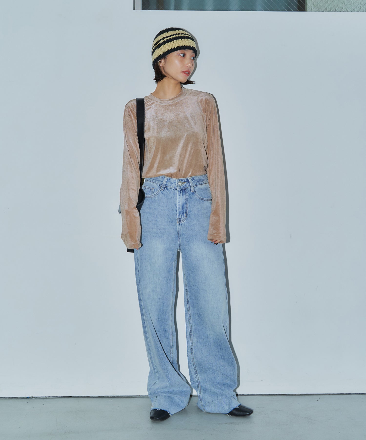 ワイドストレートデニム