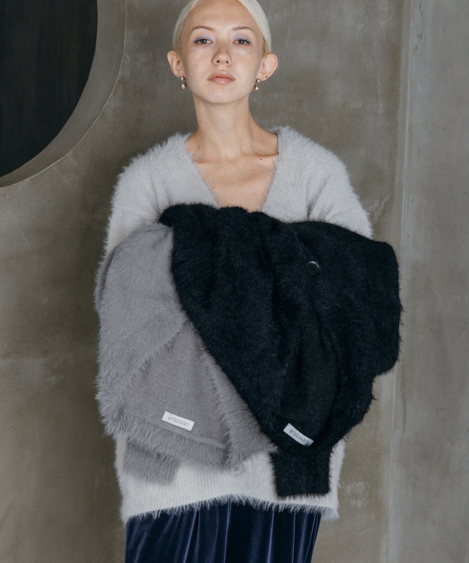 シャギーオーバーカーデ