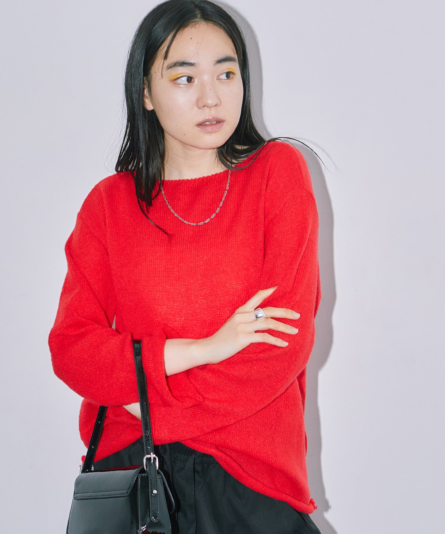 シアーLGニットトップス