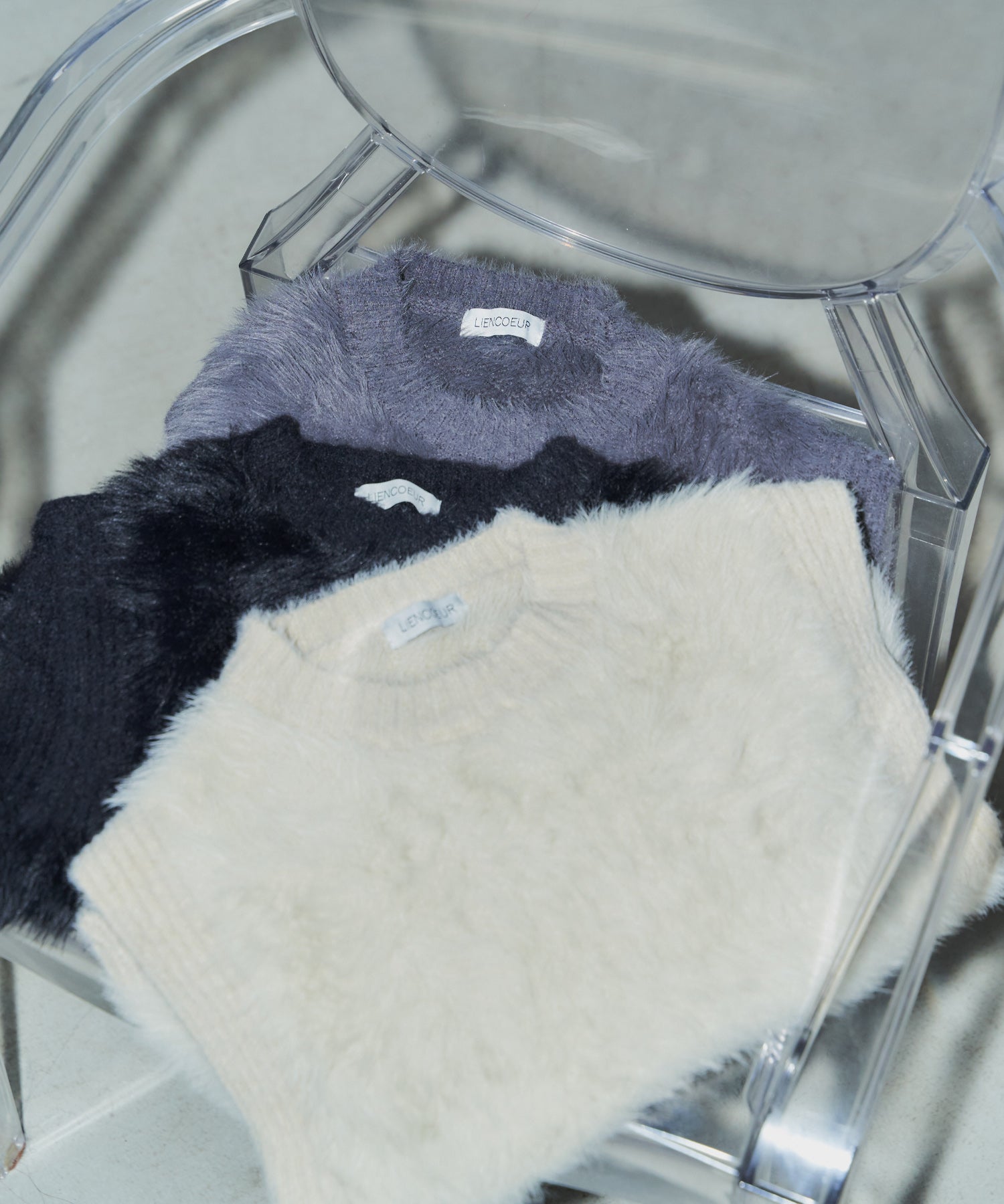 シャギーニットベスト