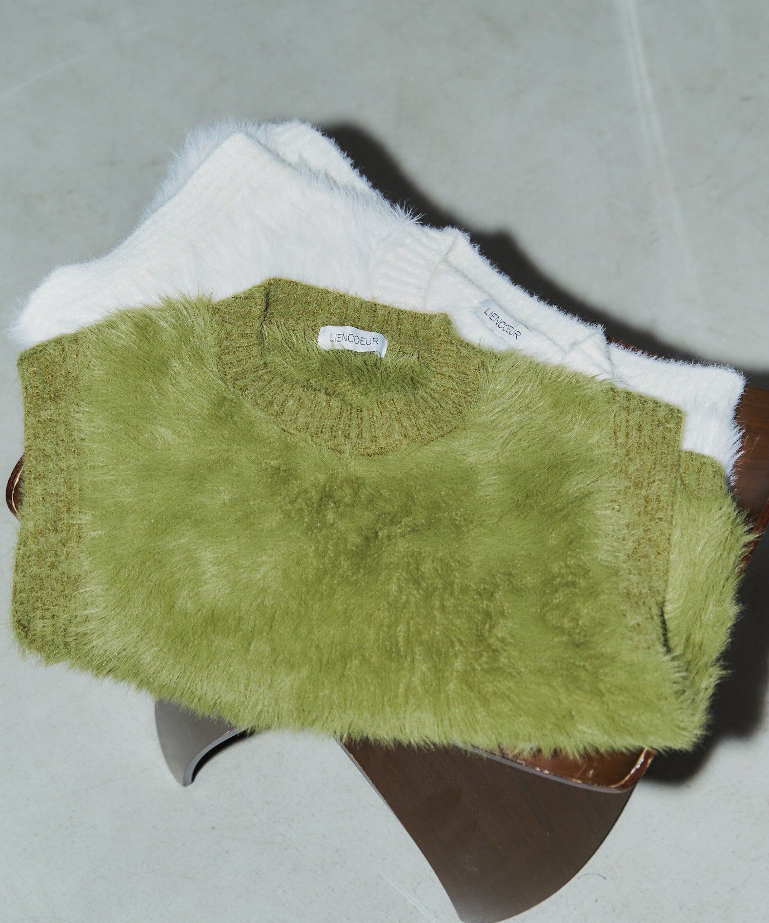 シャギーニットベスト