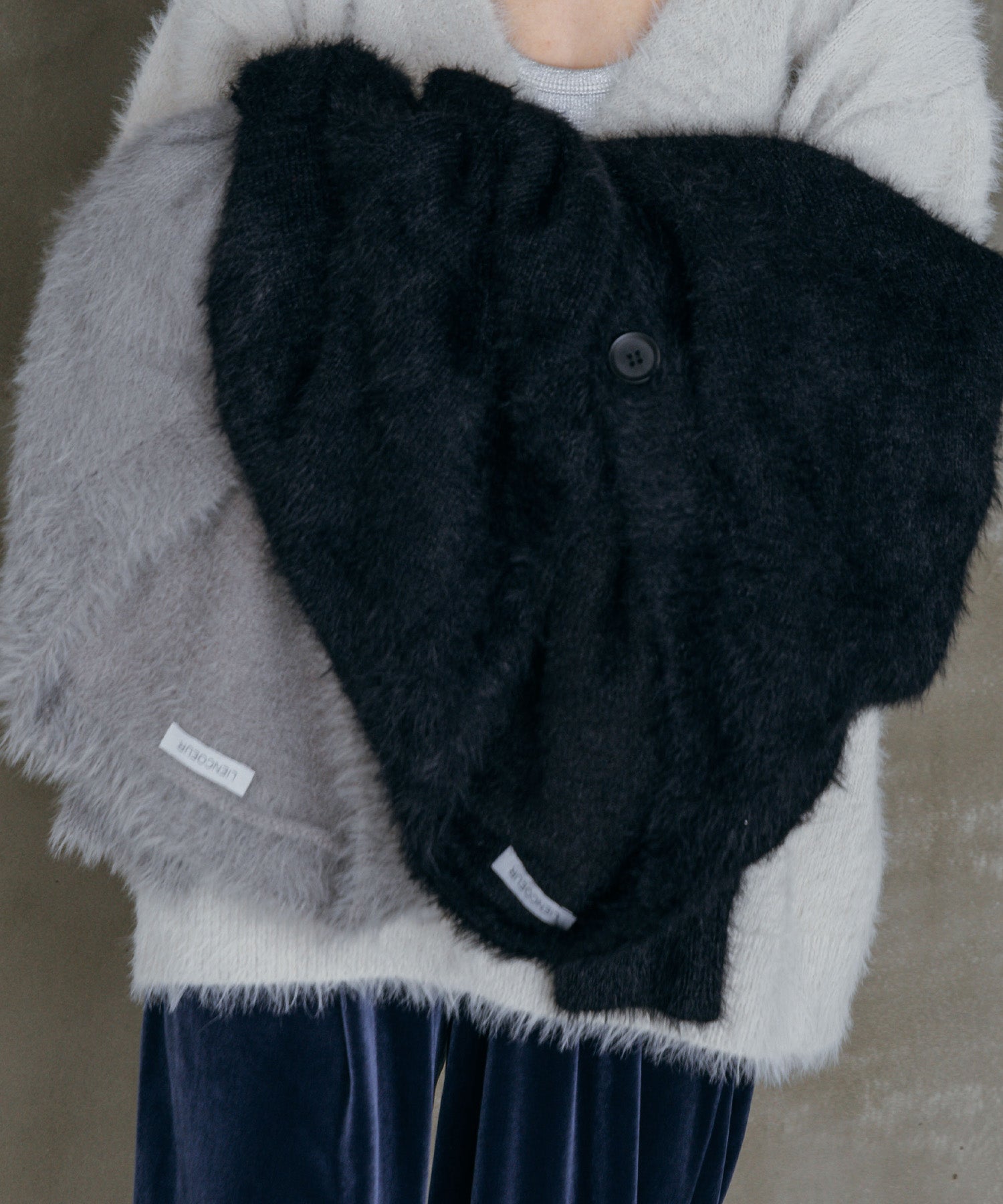 シャギーオーバーカーデ