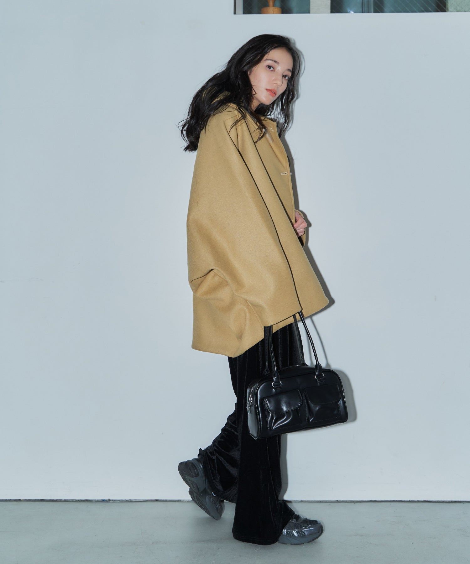 ボリュームスリーブミドルコート