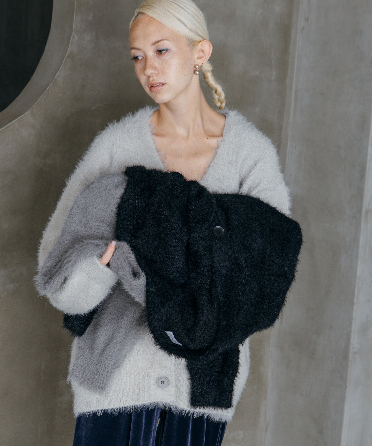 シャギーオーバーカーデ