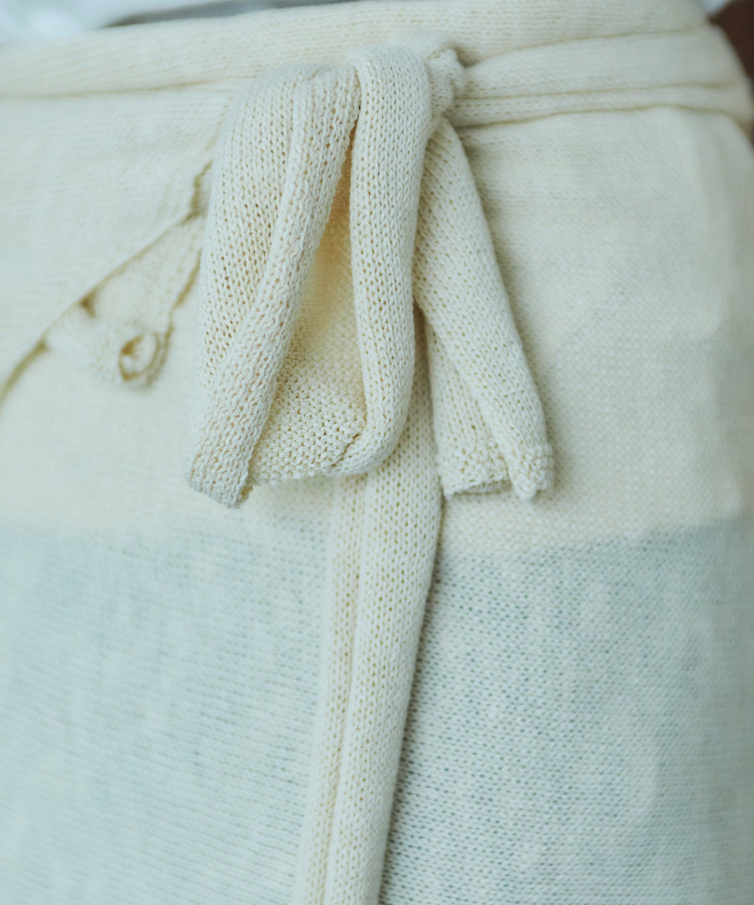 レイヤードニットラップスカート/巻きスカート