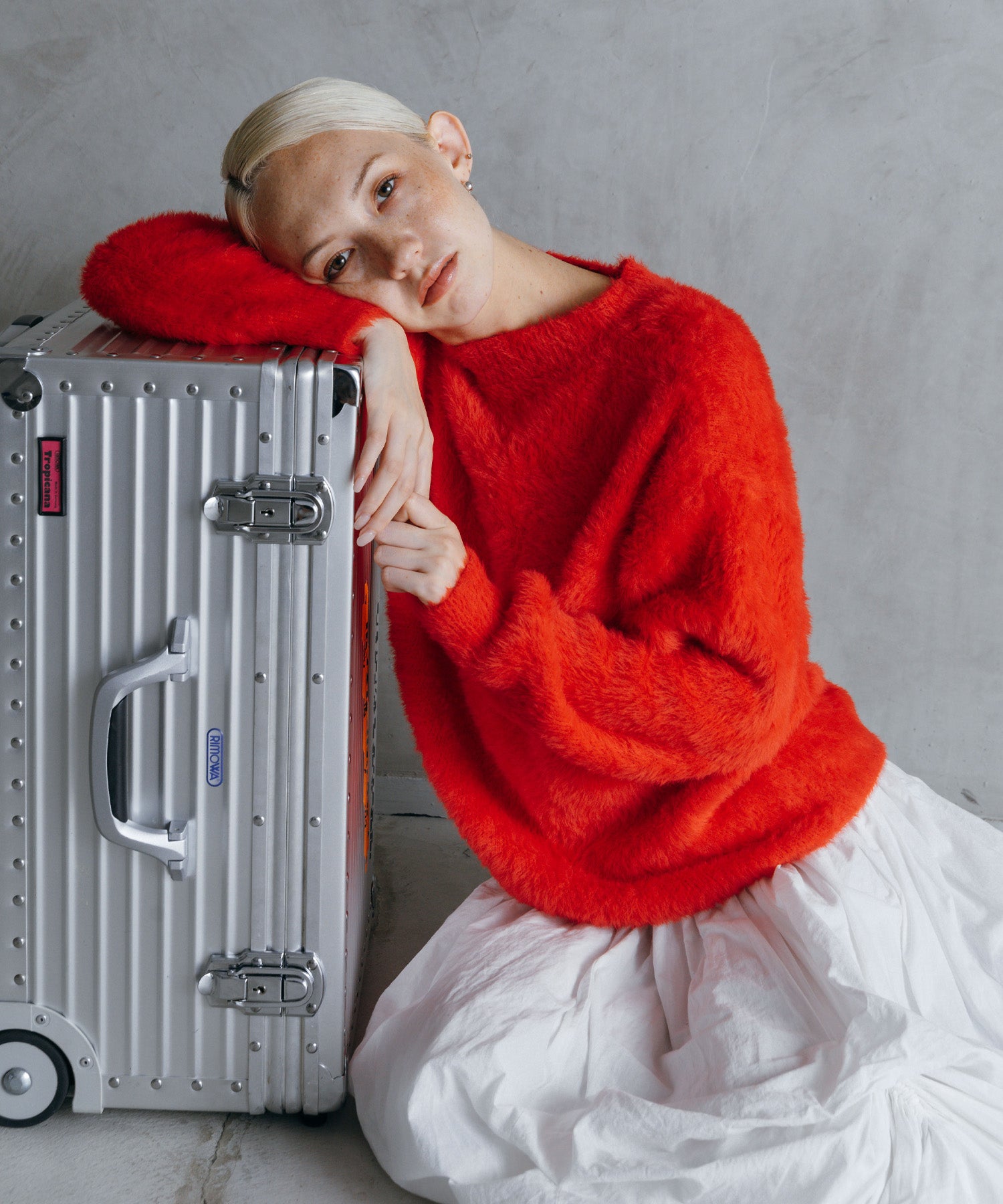 シャギーオーバーニット