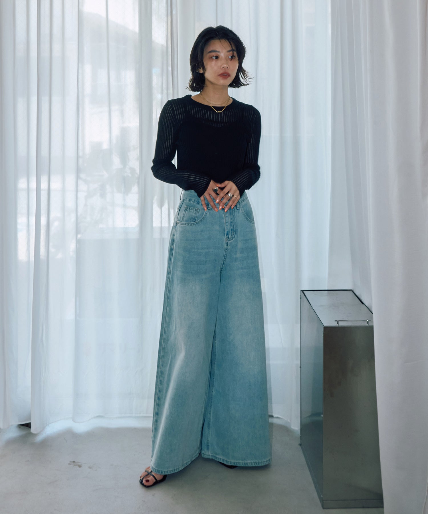 ワイドベルデニム