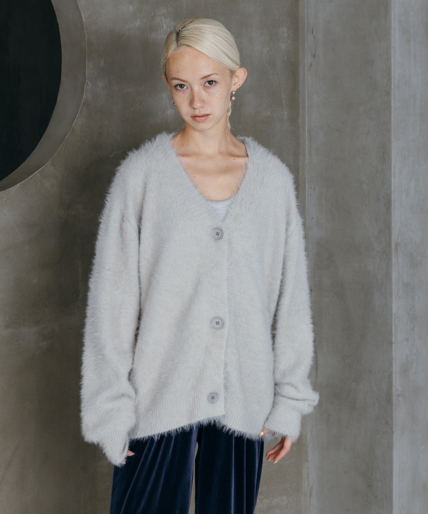 シャギーオーバーカーデ