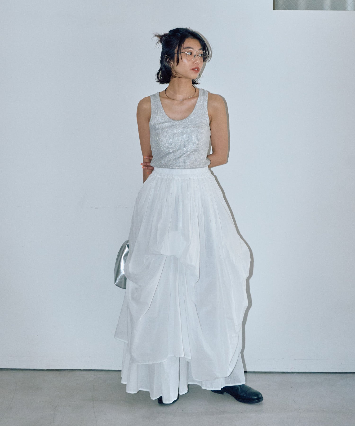 リリーボリュームロングスカート