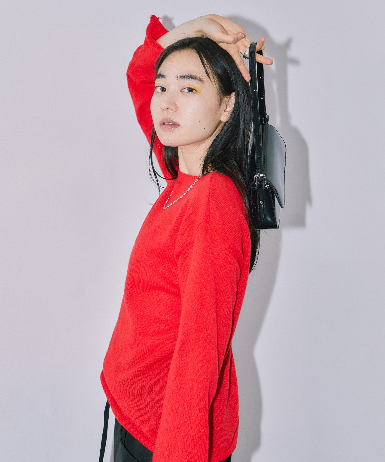 シアーLGニットトップス