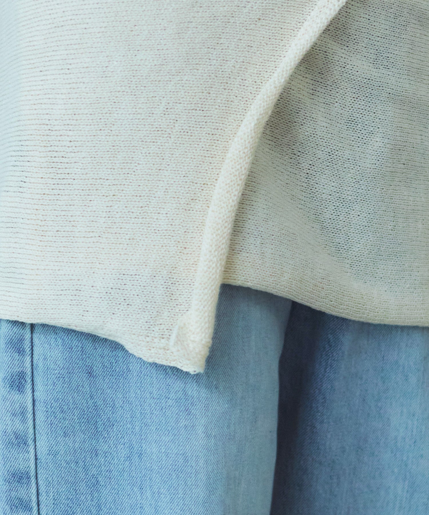 レイヤードニットラップスカート/巻きスカート