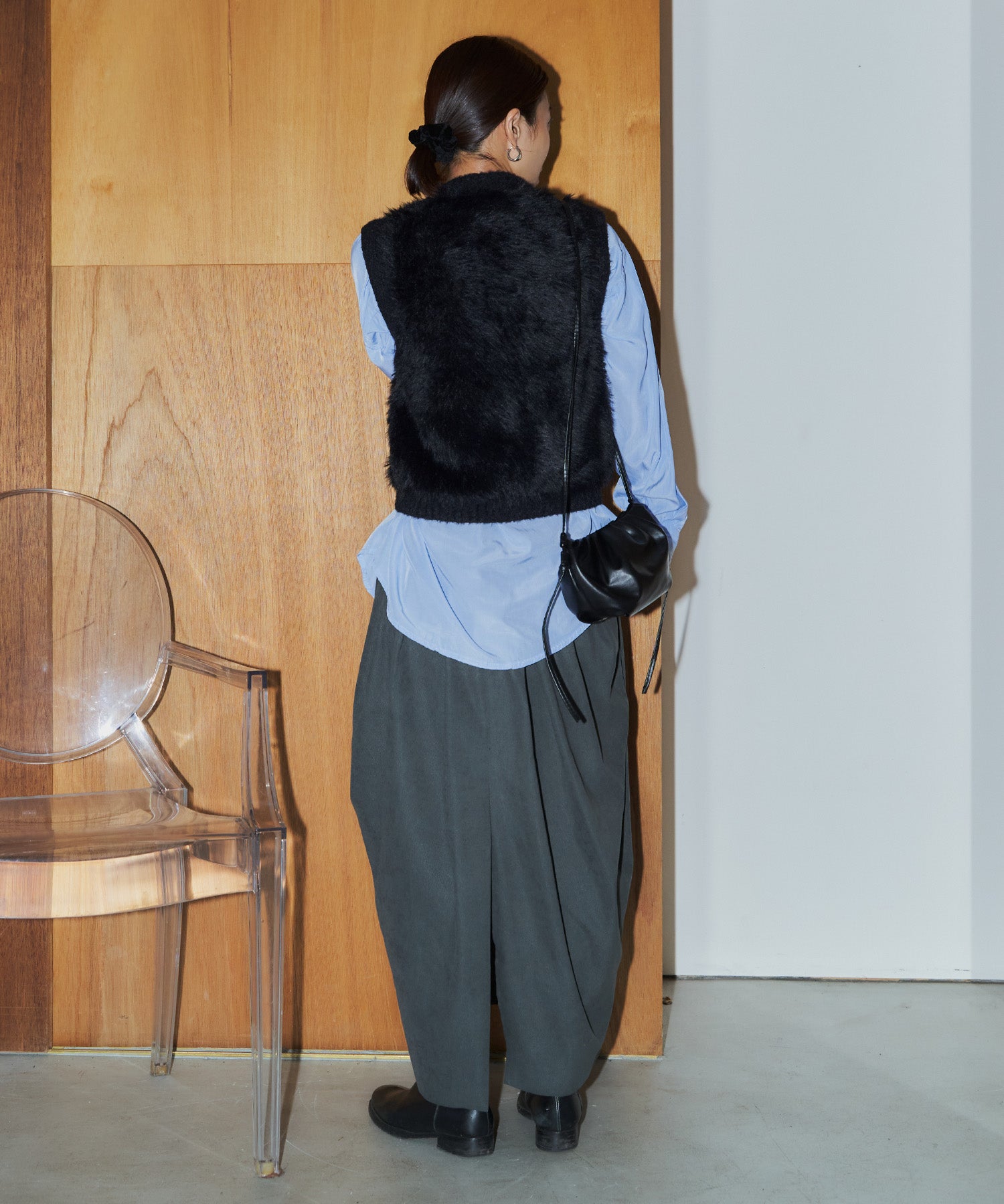 シャギーニットベスト