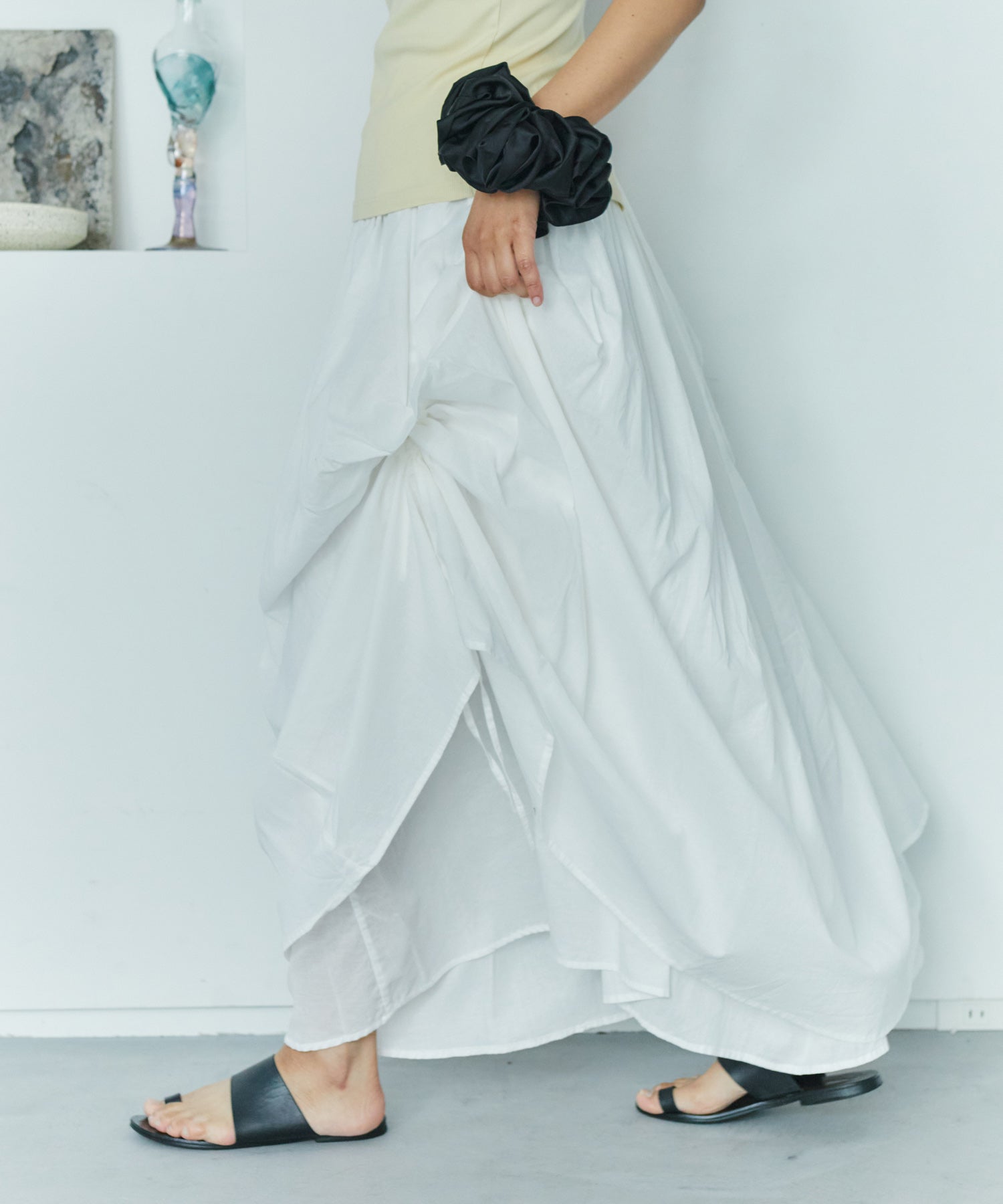 リリーボリュームロングスカート