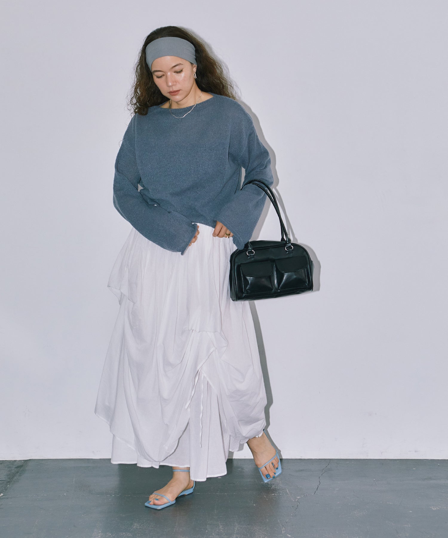 シアーLGニットトップス