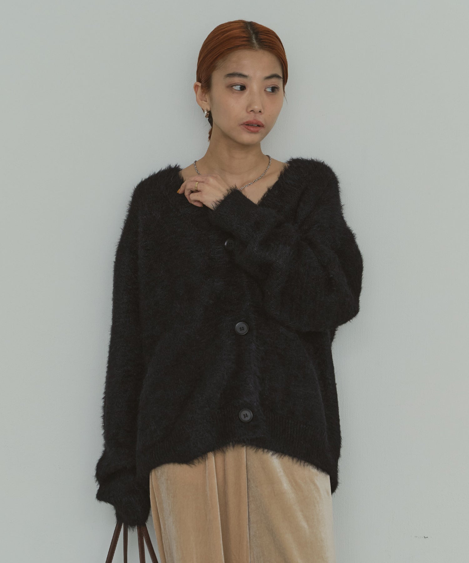 シャギーオーバーカーデ