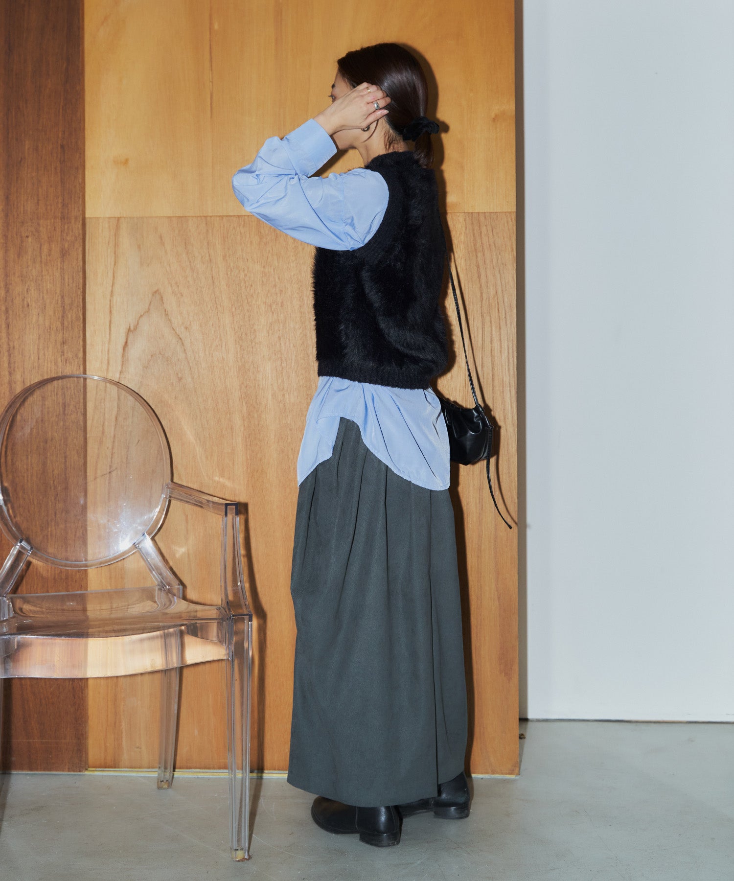 シャギーニットベスト