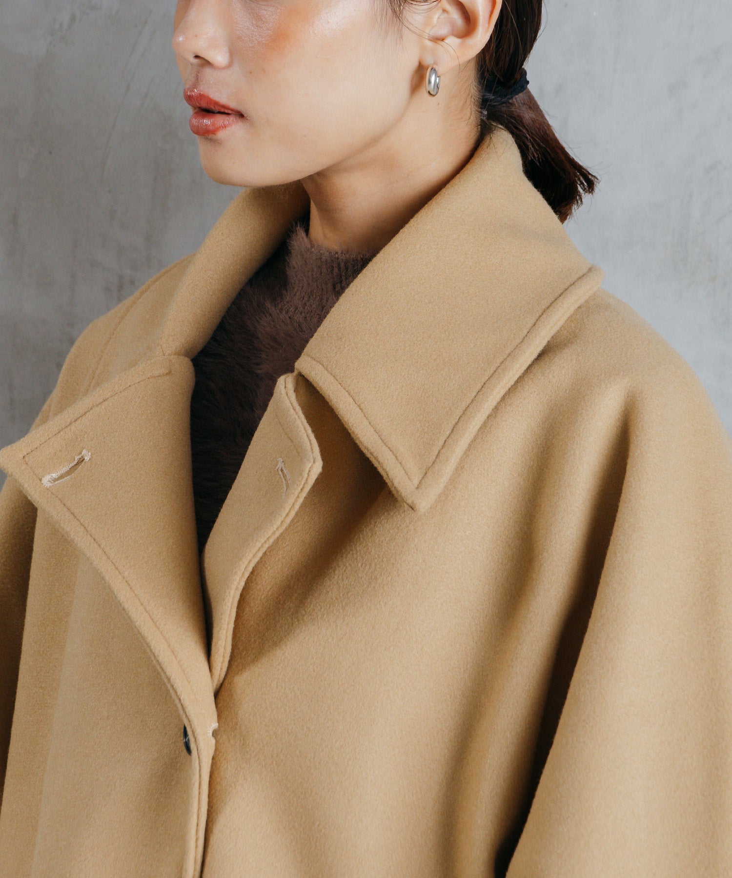 ボリュームスリーブミドルコート