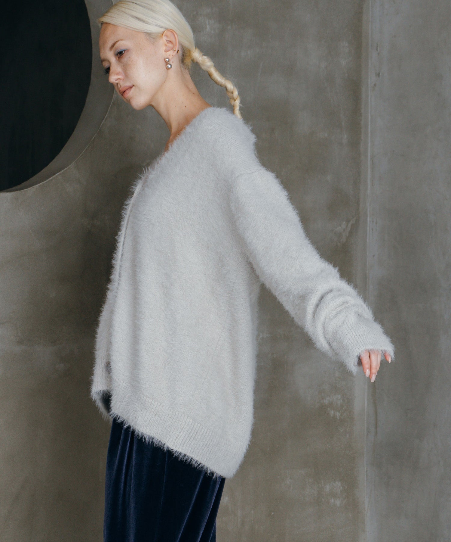 シャギーオーバーカーデ