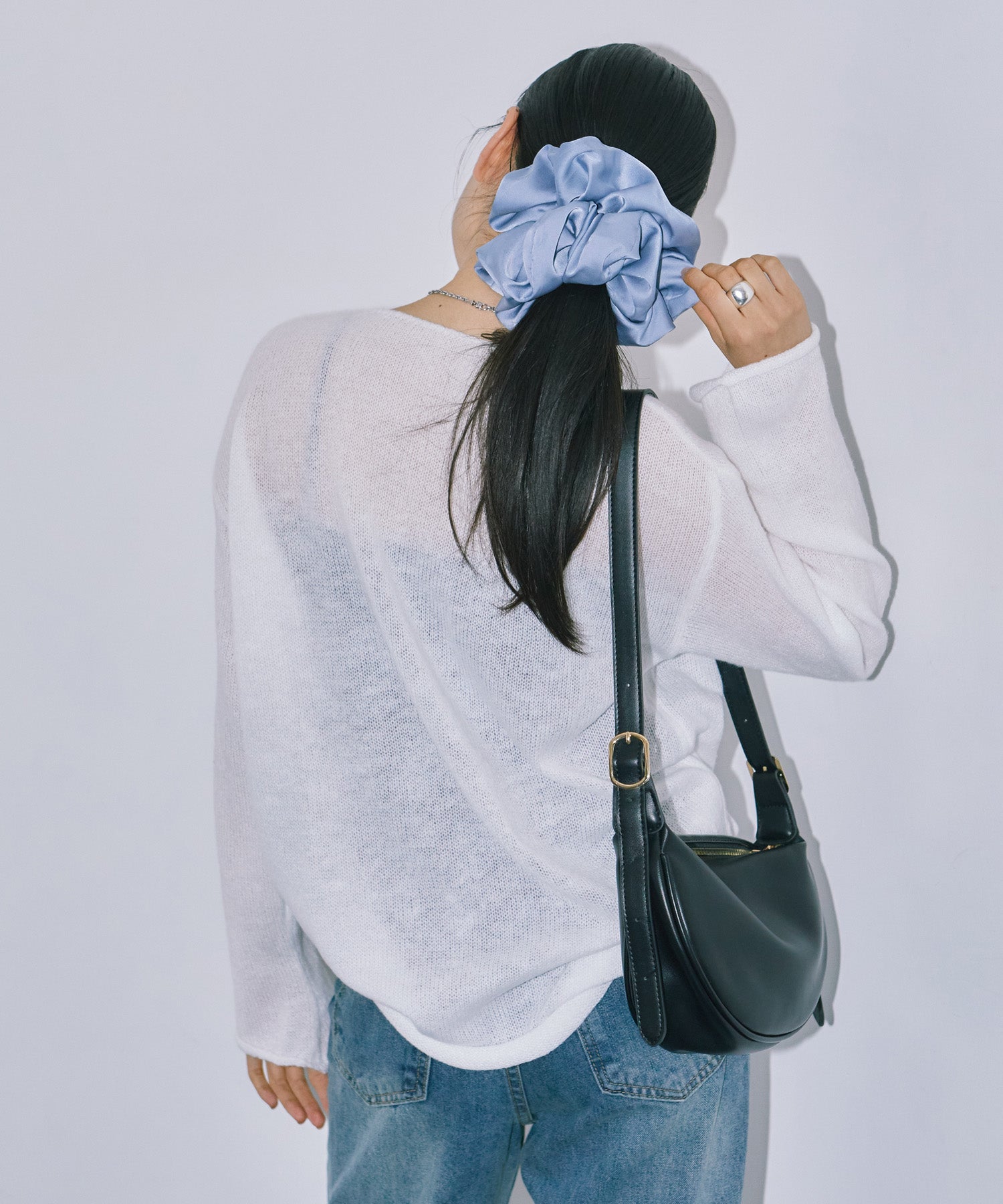 シアーLGニットトップス