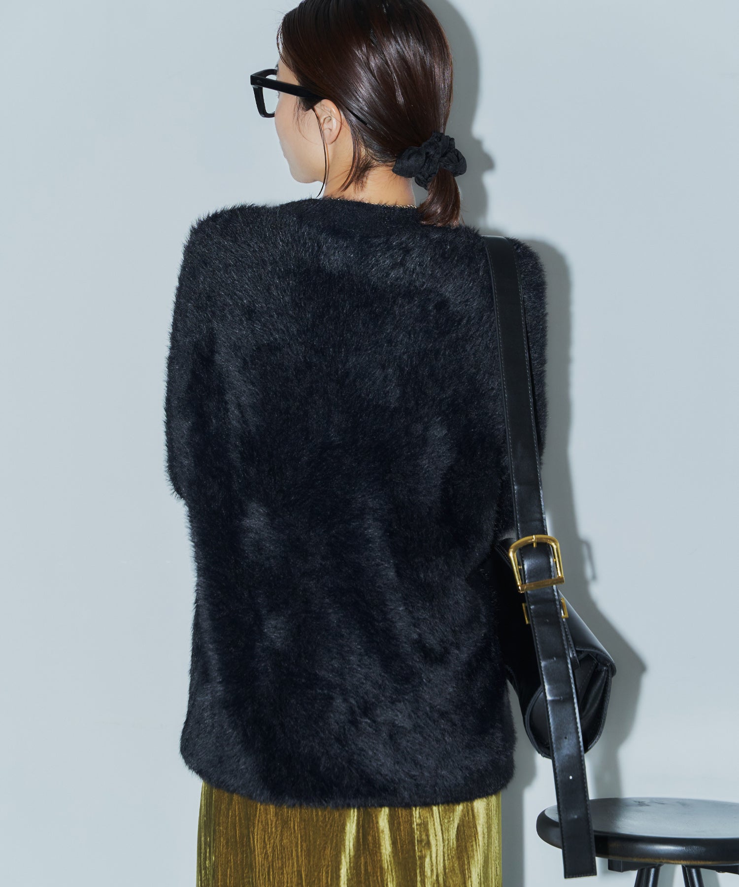 シャギーオーバーニット