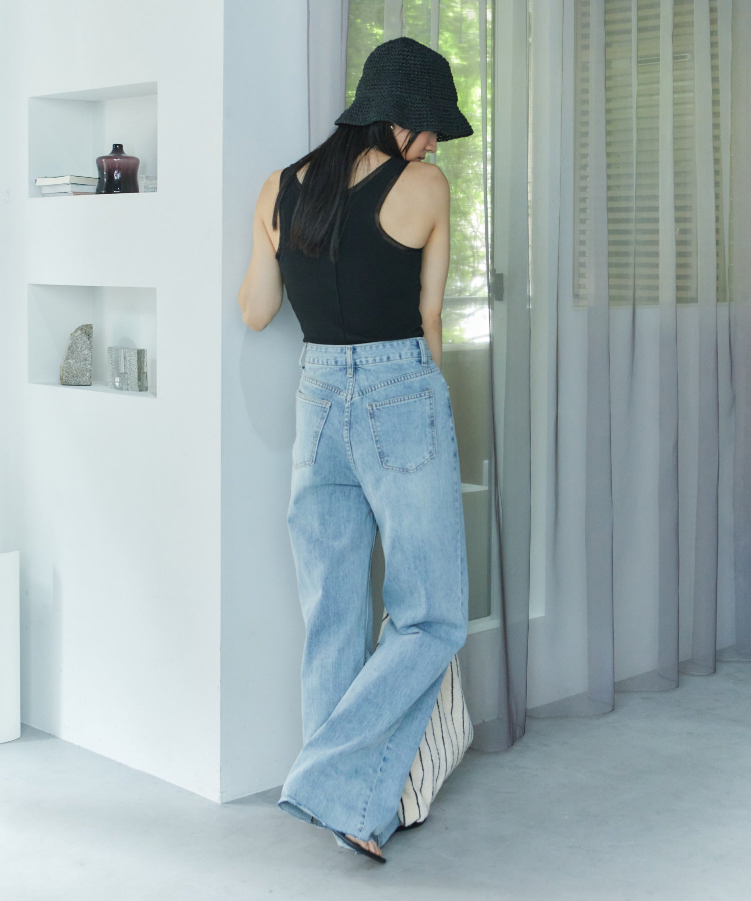 ワイドストレートデニム
