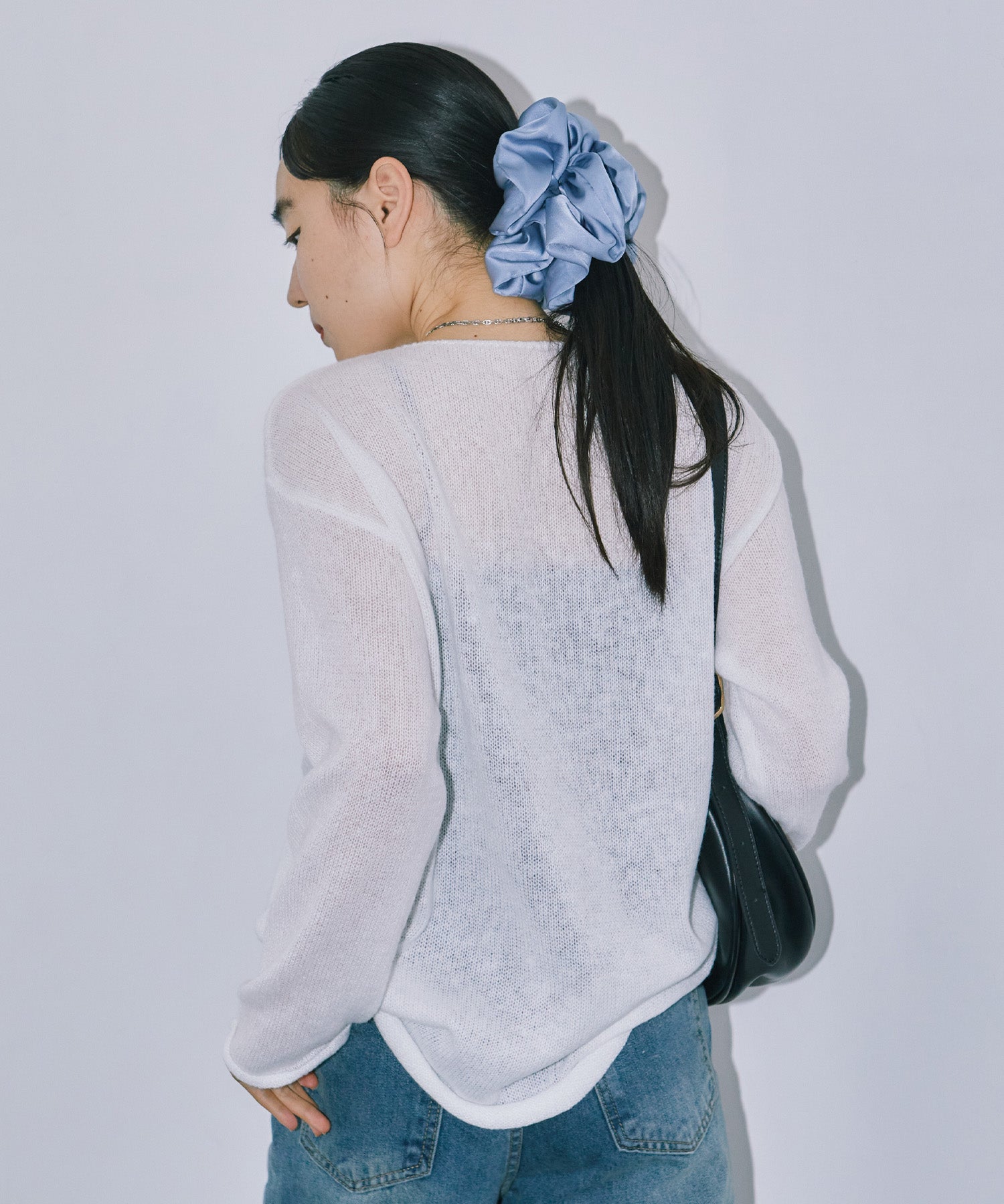 シアーLGニットトップス