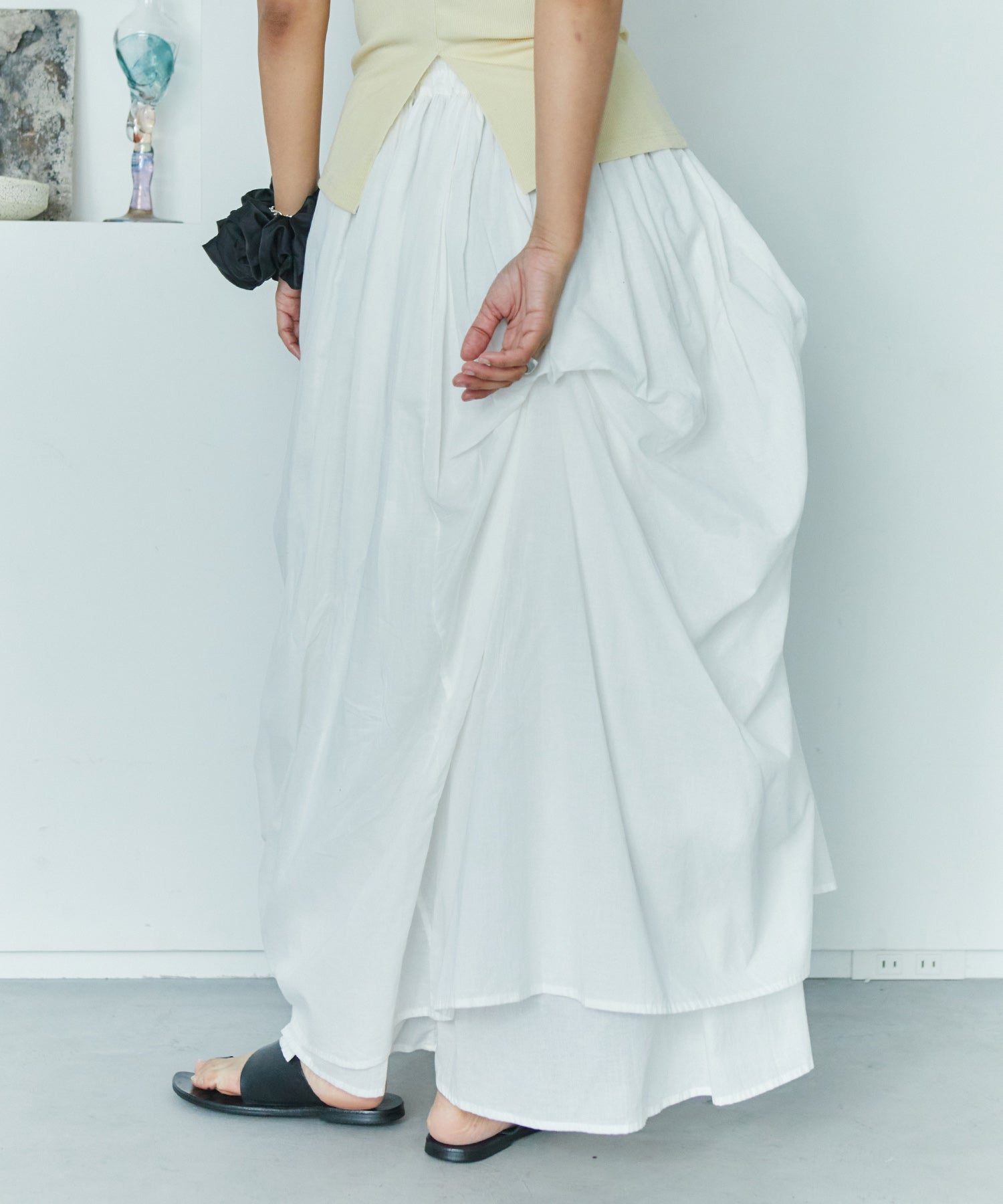 リリーボリュームロングスカート