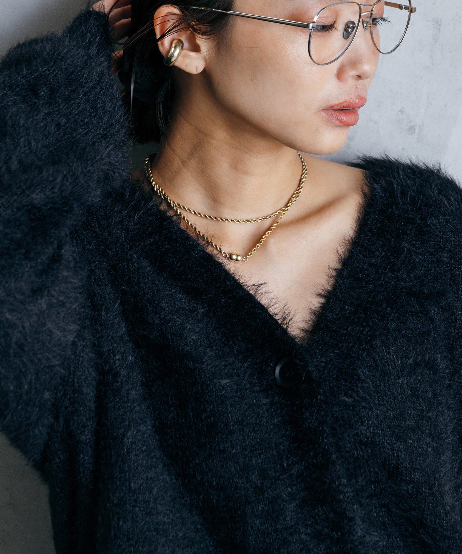 シャギーオーバーカーデ