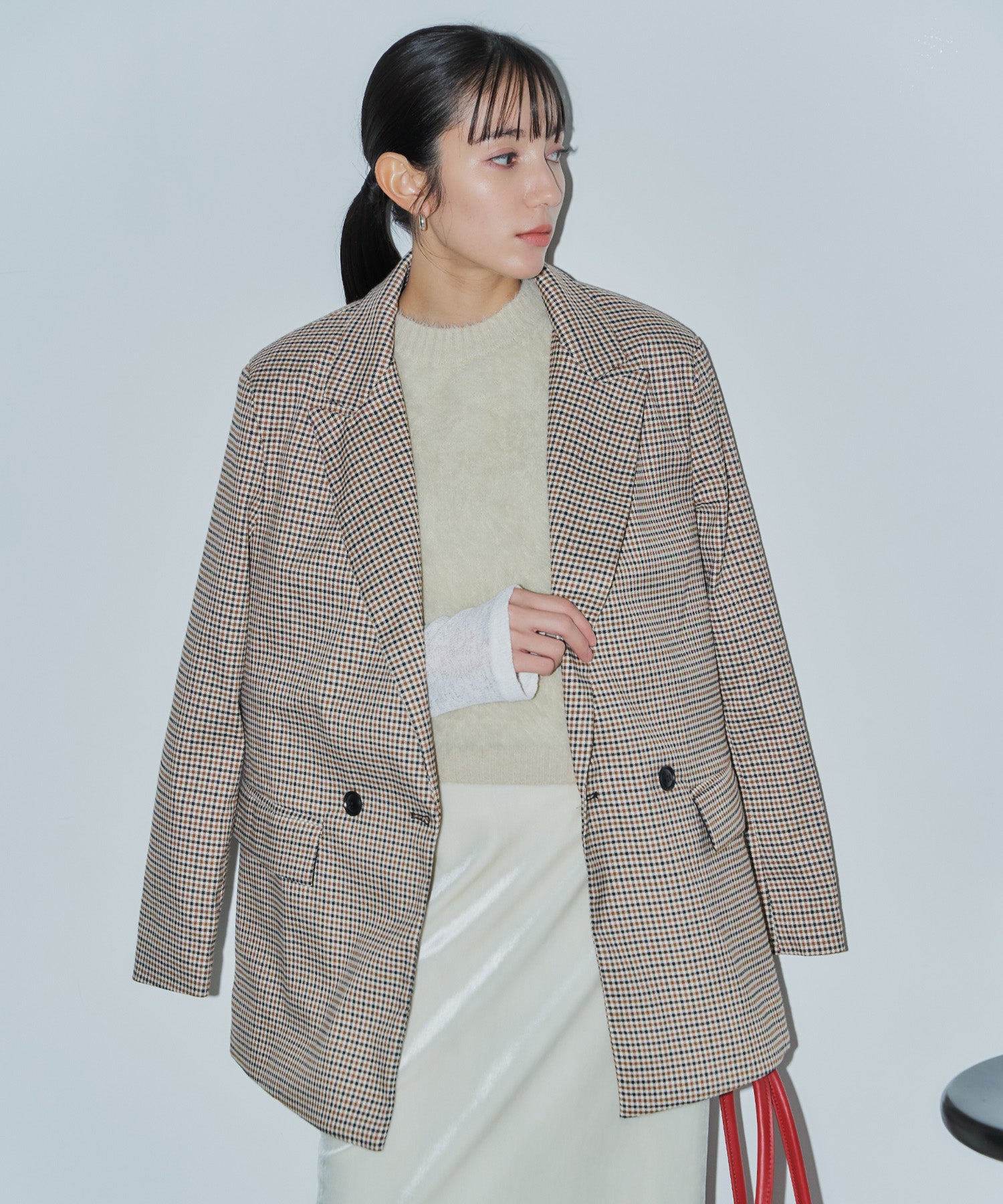 シャギーニットベスト