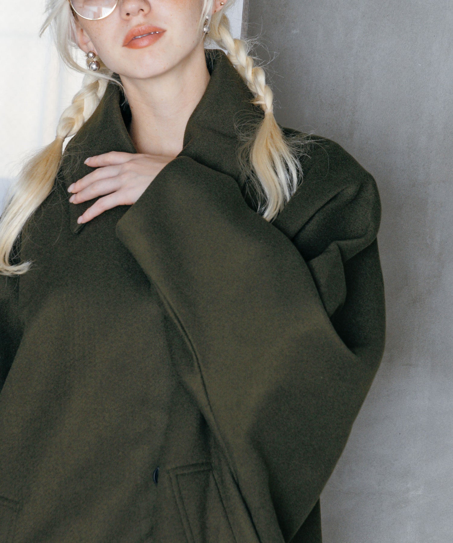 ボリュームスリーブミドルコート