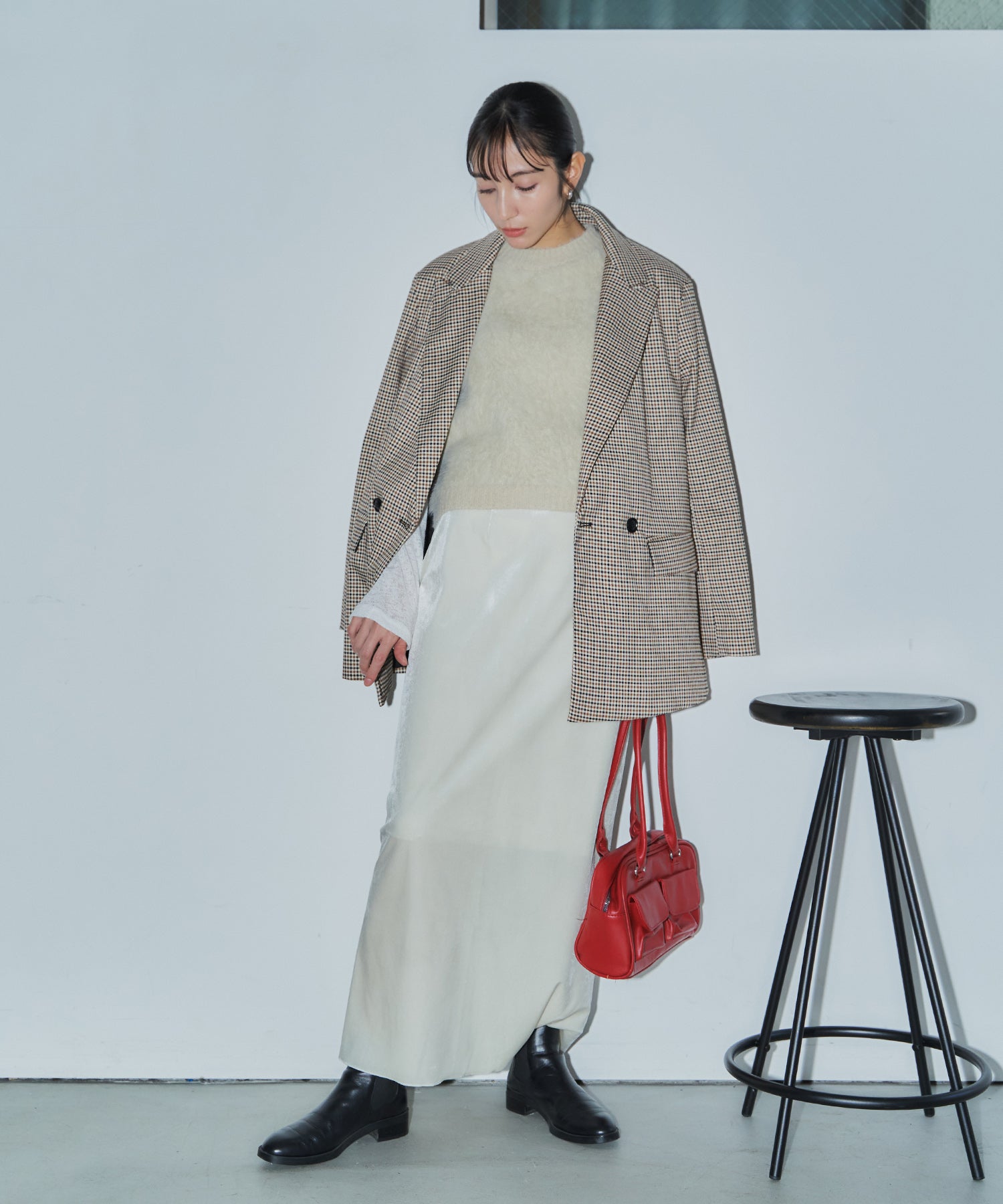 シャギーニットベスト