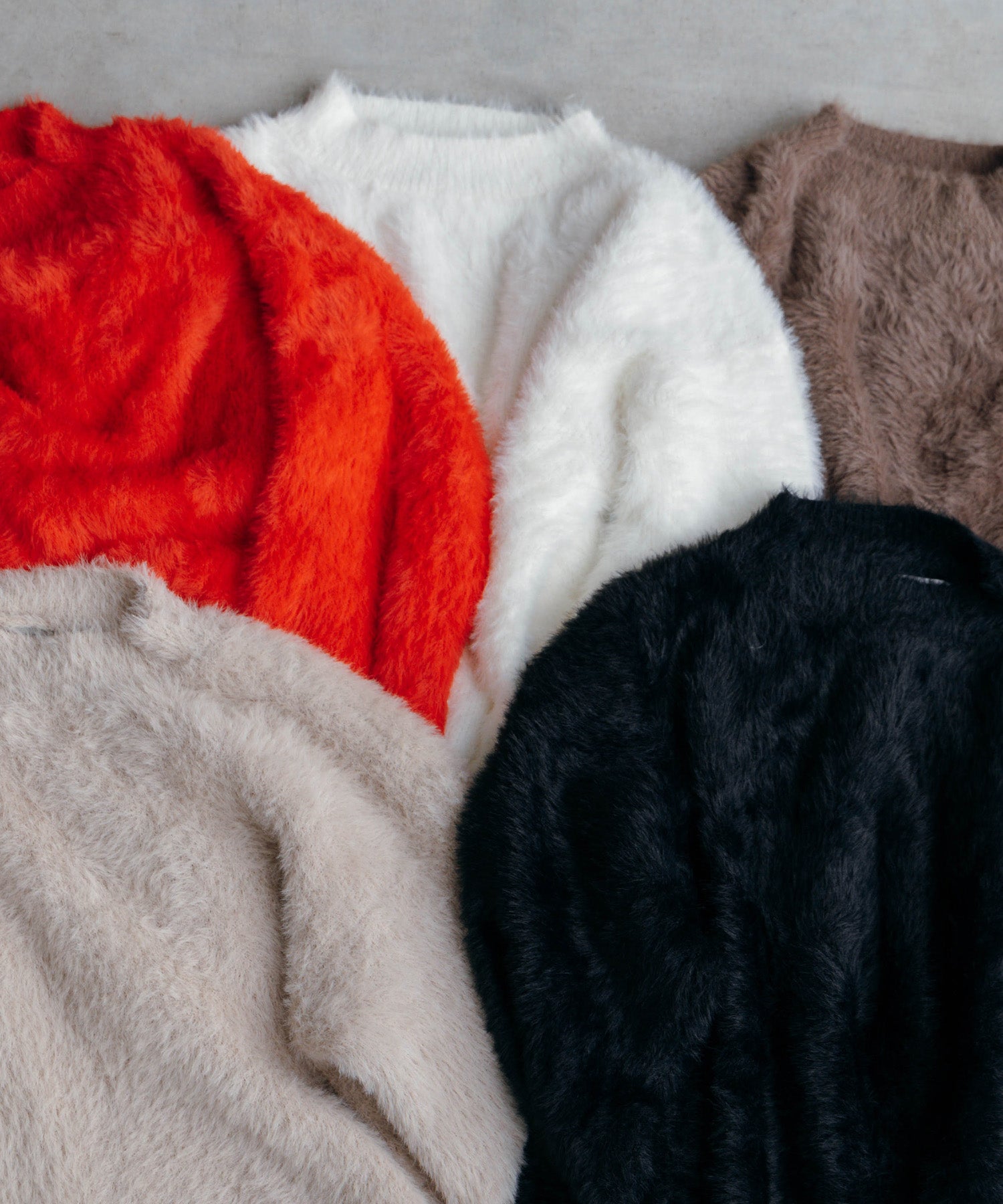 シャギーオーバーニット