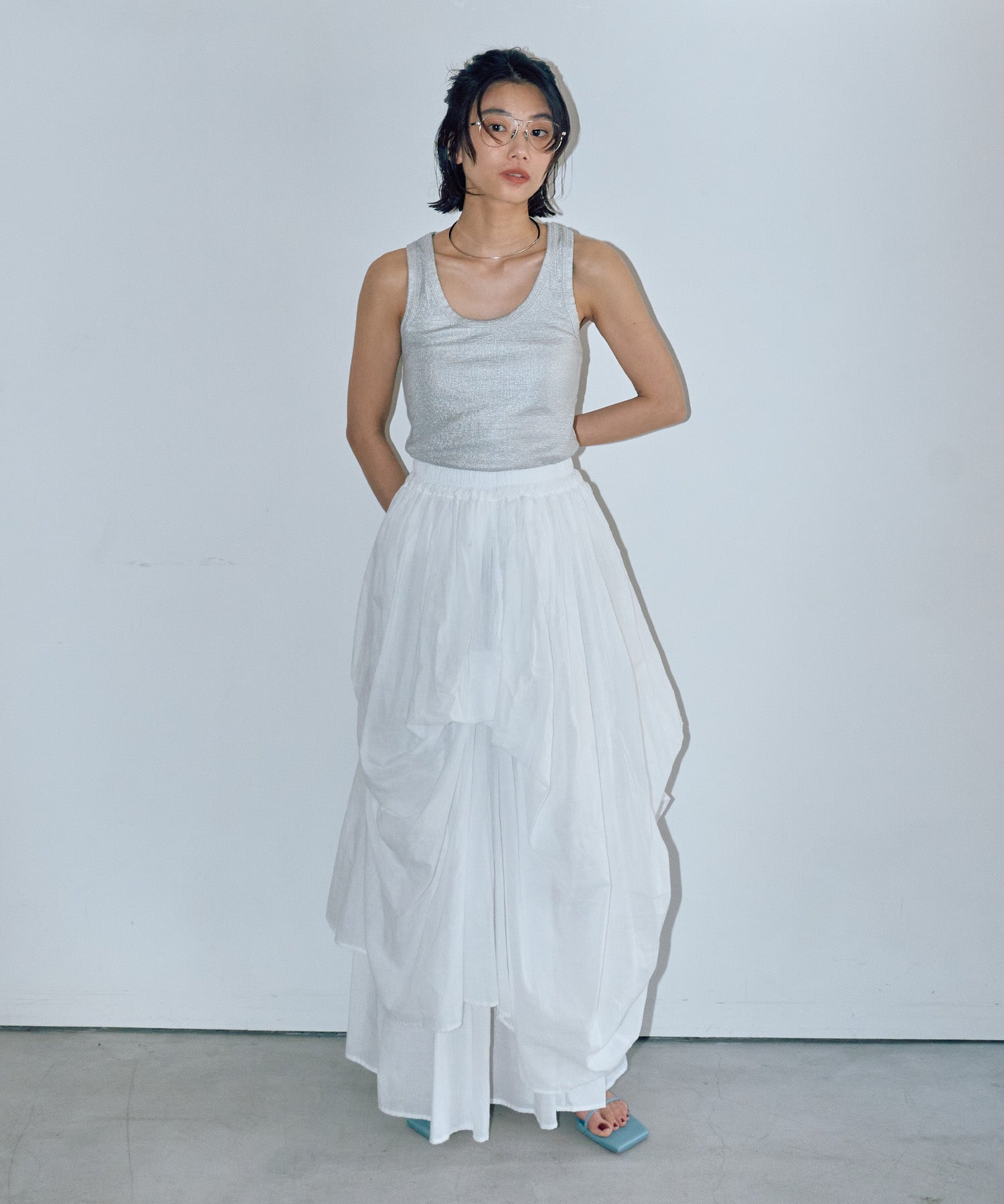 リリーボリュームロングスカート