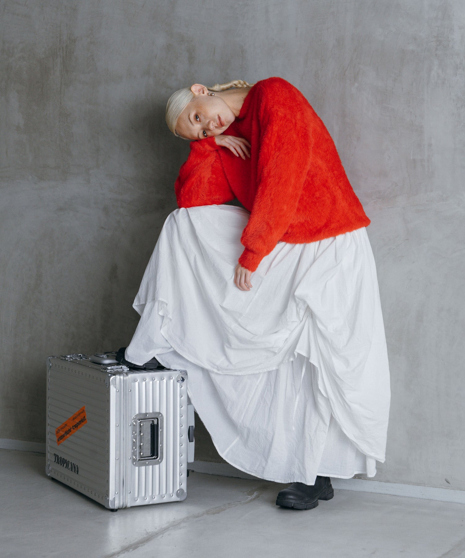 リリーボリュームロングスカート