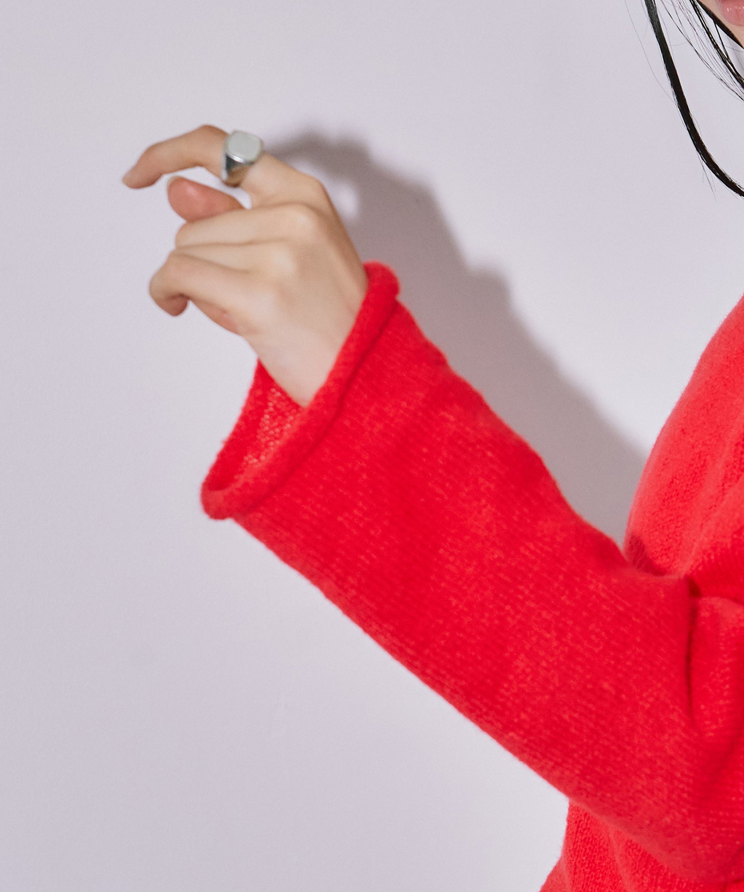 シアーLGニットトップス