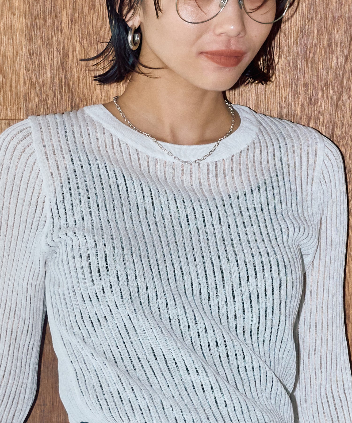 ストライプシアーロンT