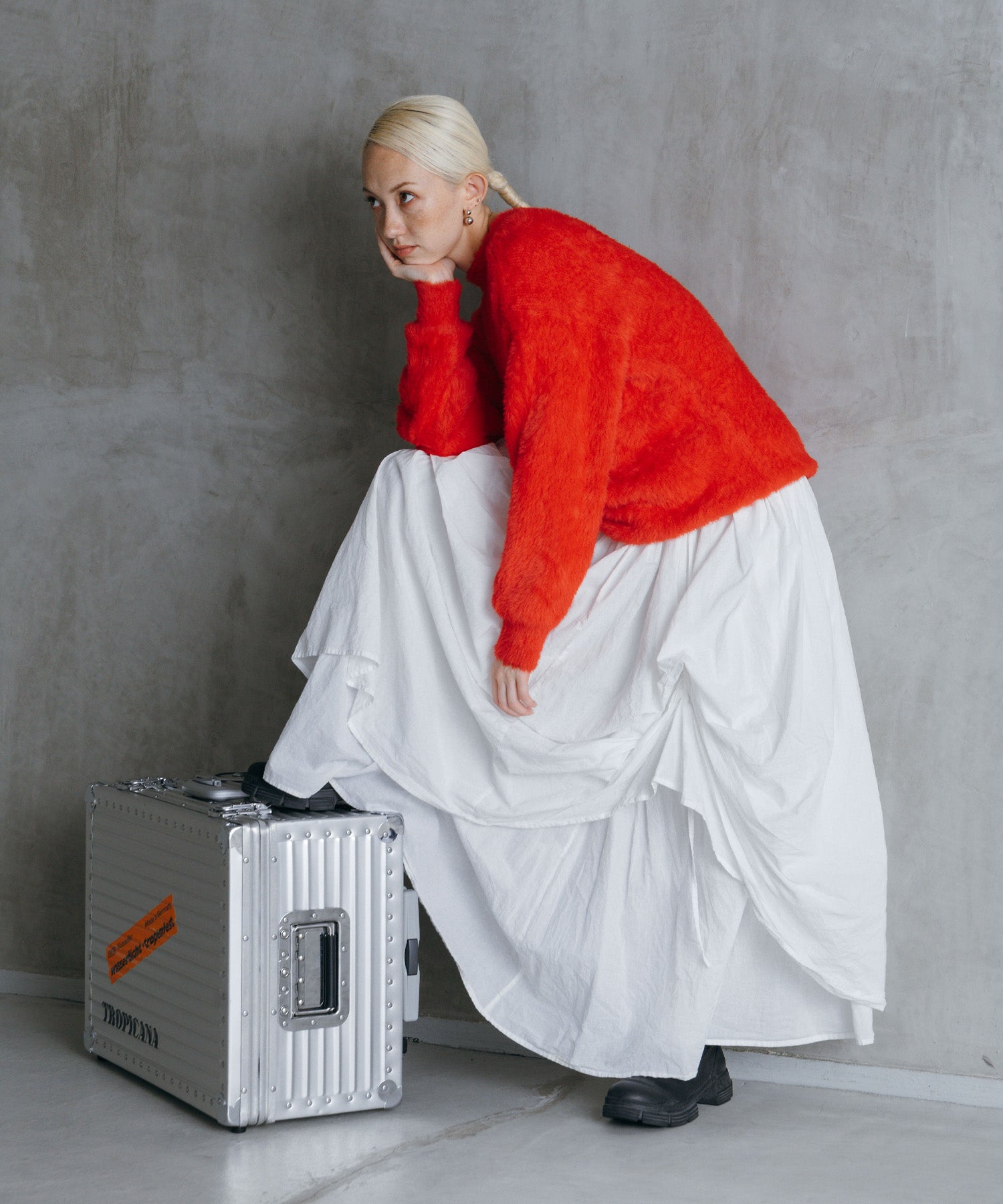 シャギーオーバーニット