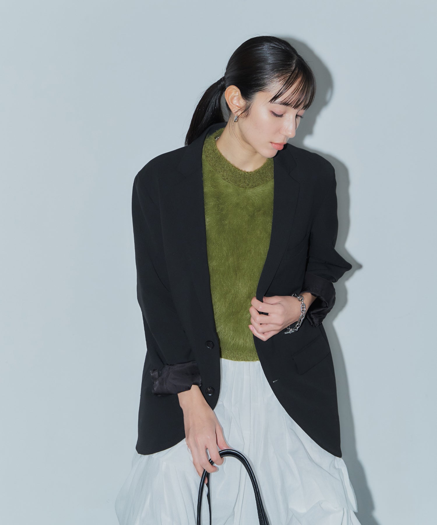 シャギーニットベスト