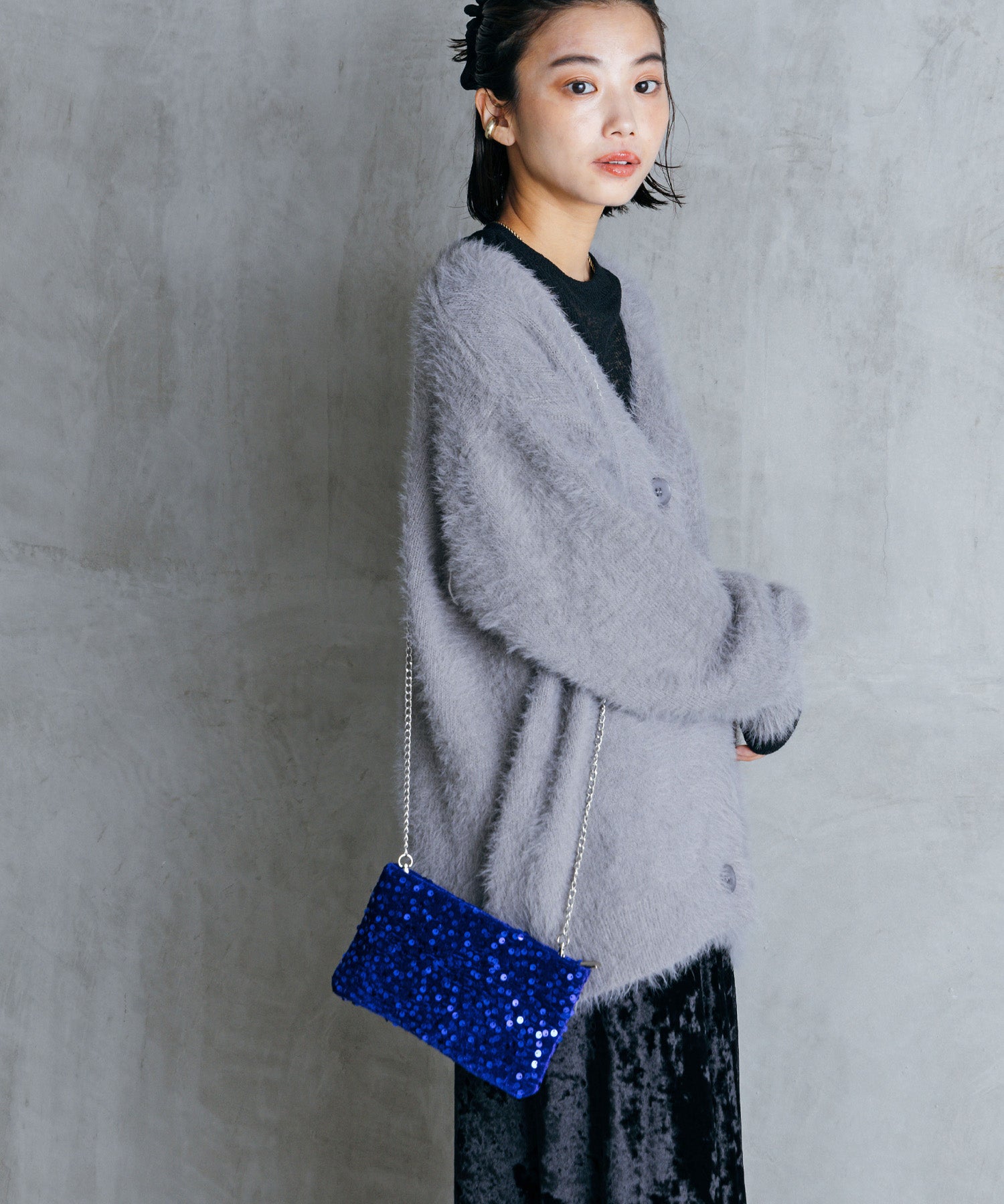 シャギーオーバーカーデ