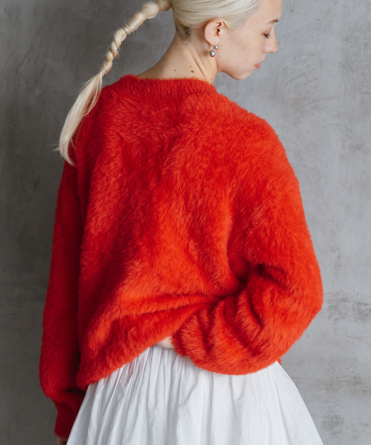 シャギーオーバーニット