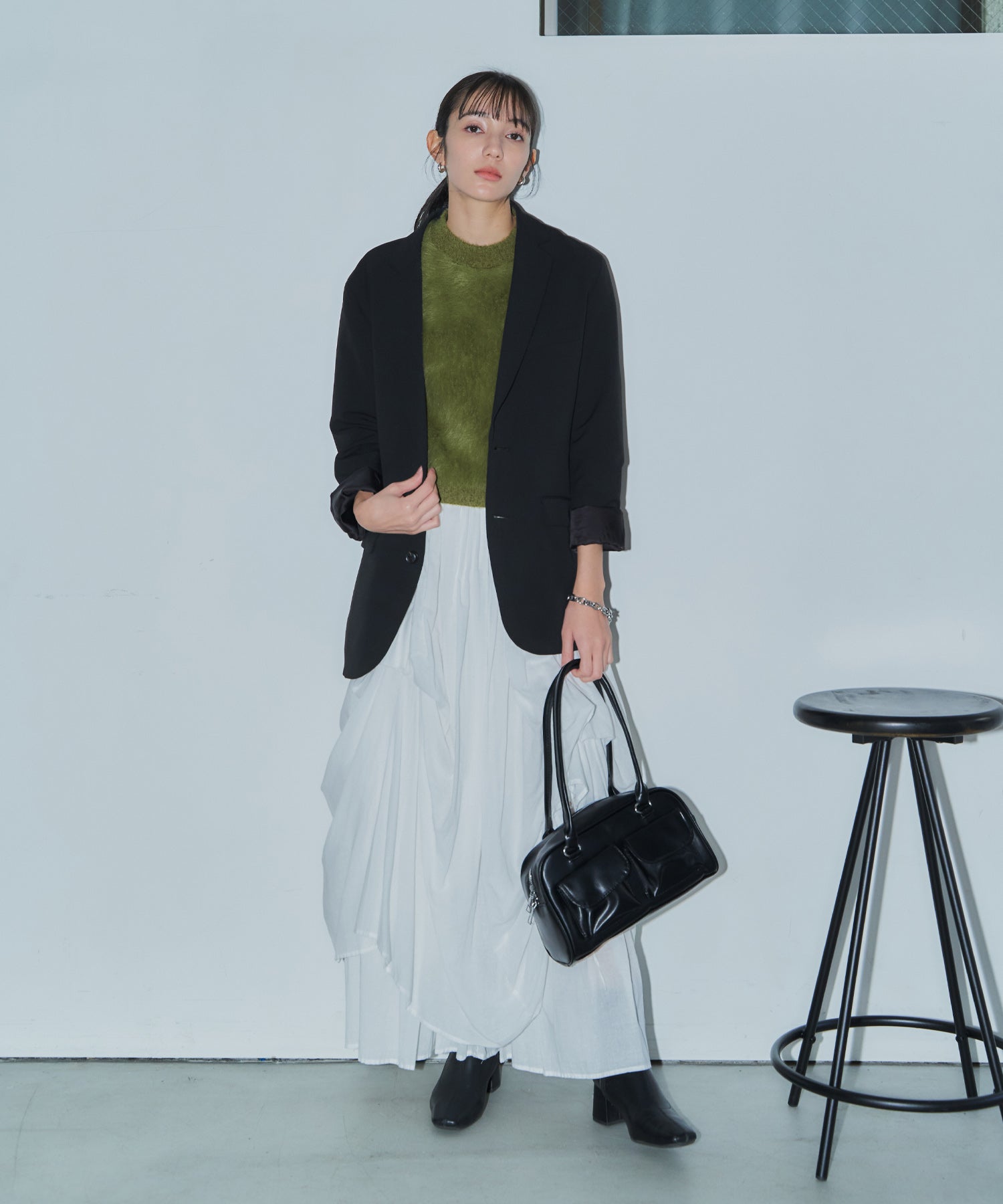 シャギーニットベスト