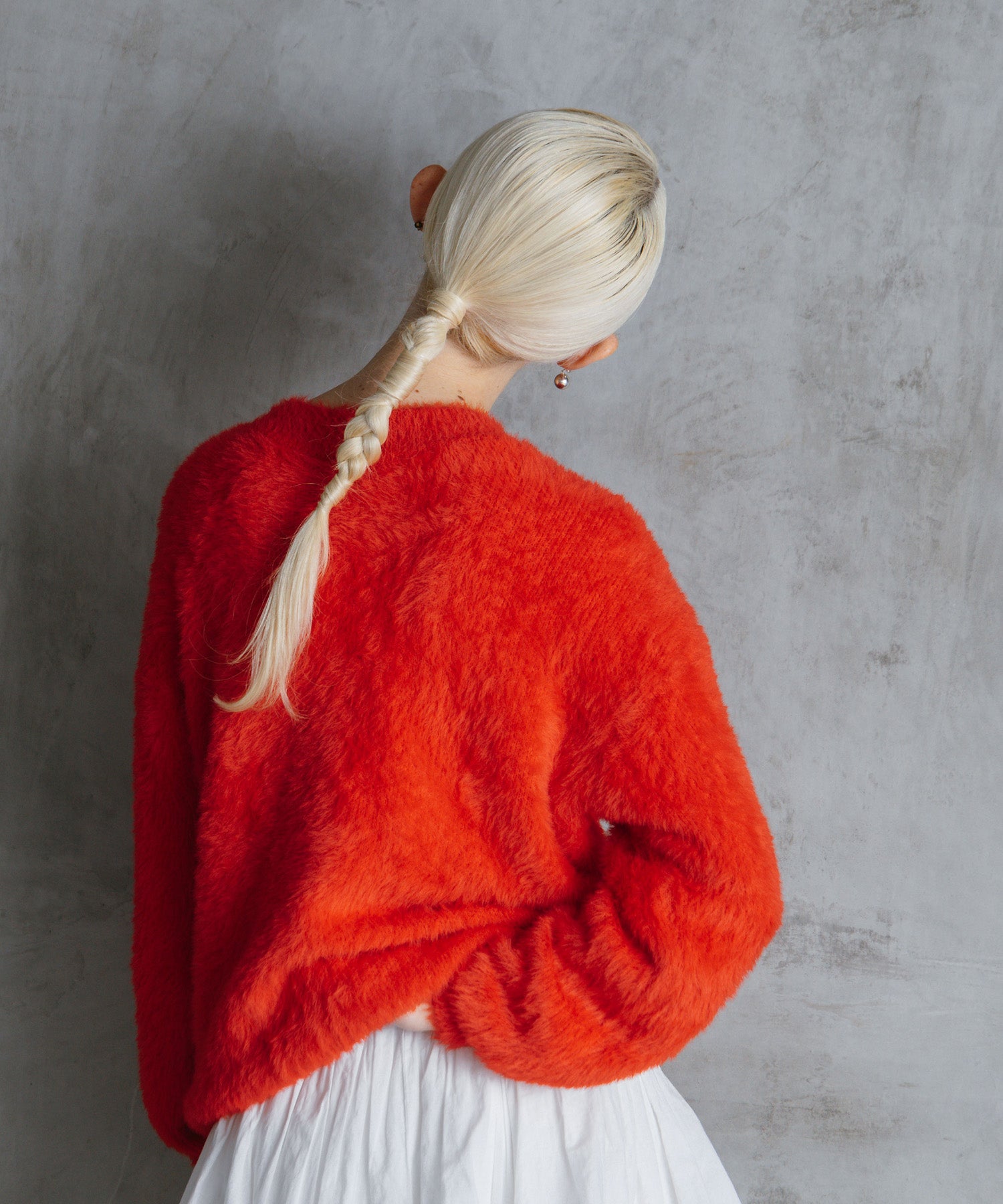 シャギーオーバーニット