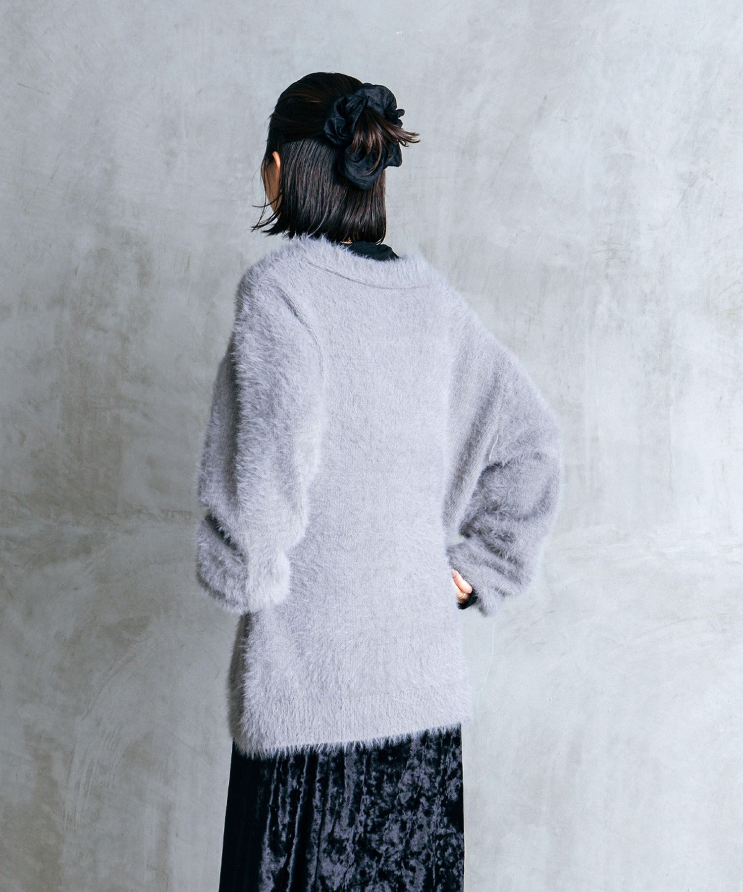 シャギーオーバーカーデ