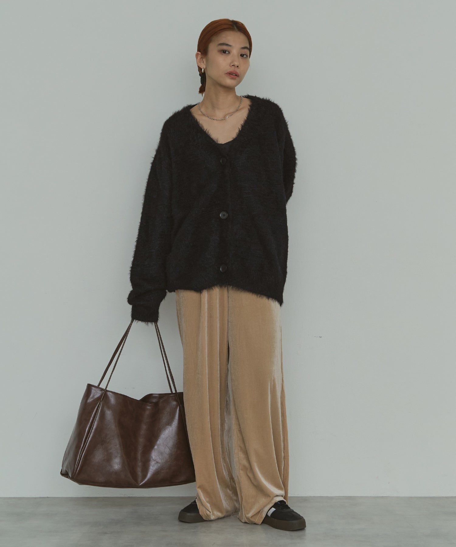 シャギーオーバーカーデ