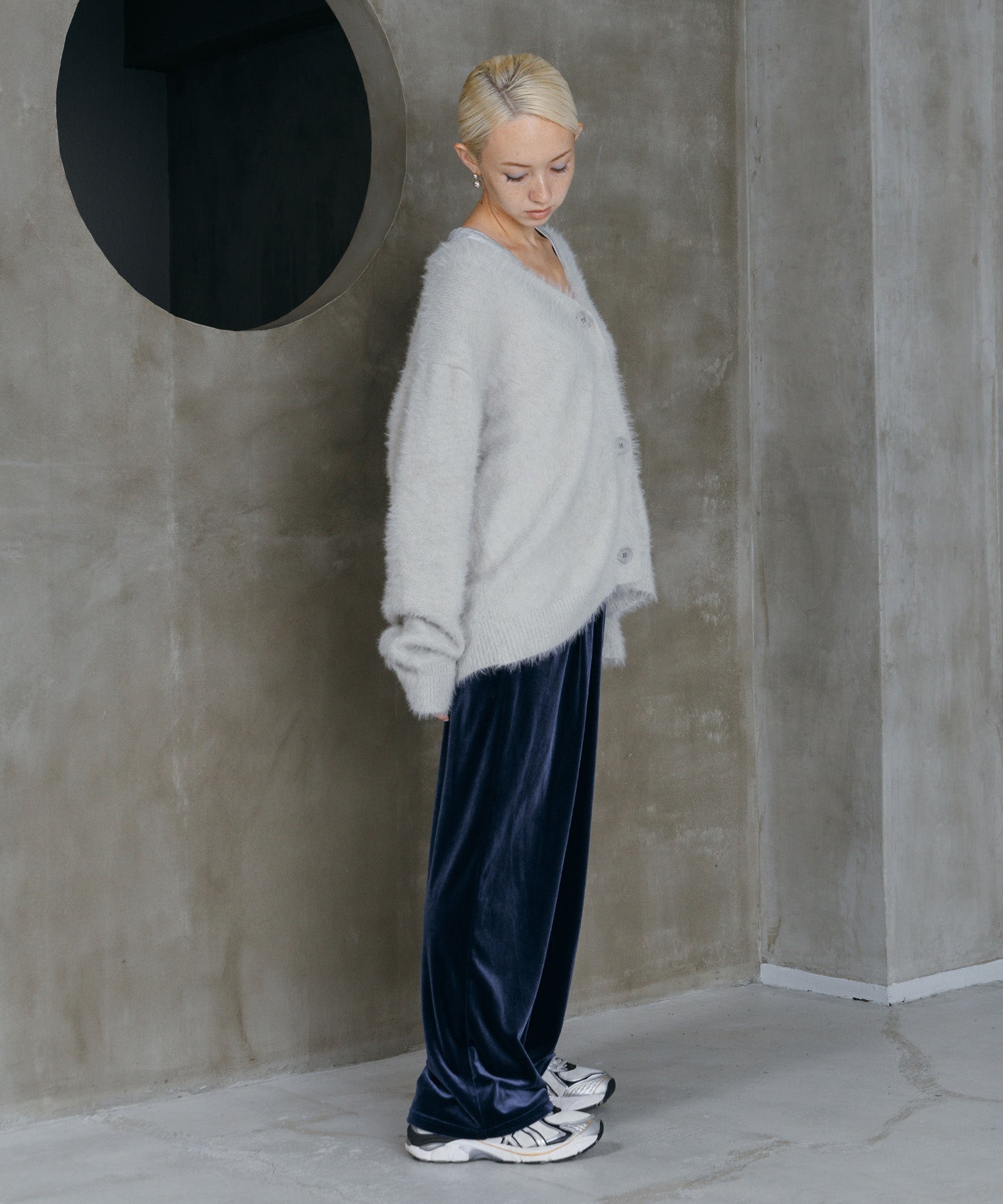 シャギーオーバーカーデ