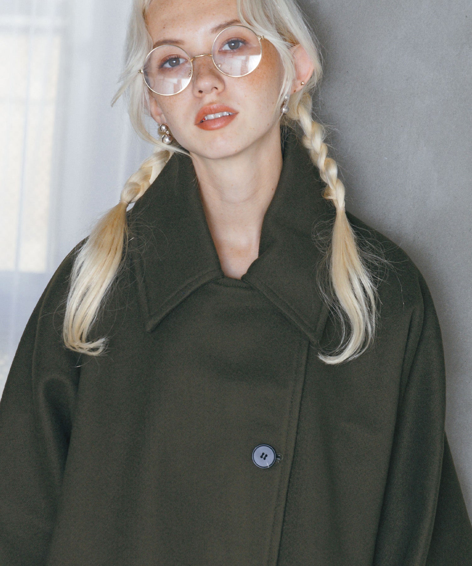 ボリュームスリーブミドルコート