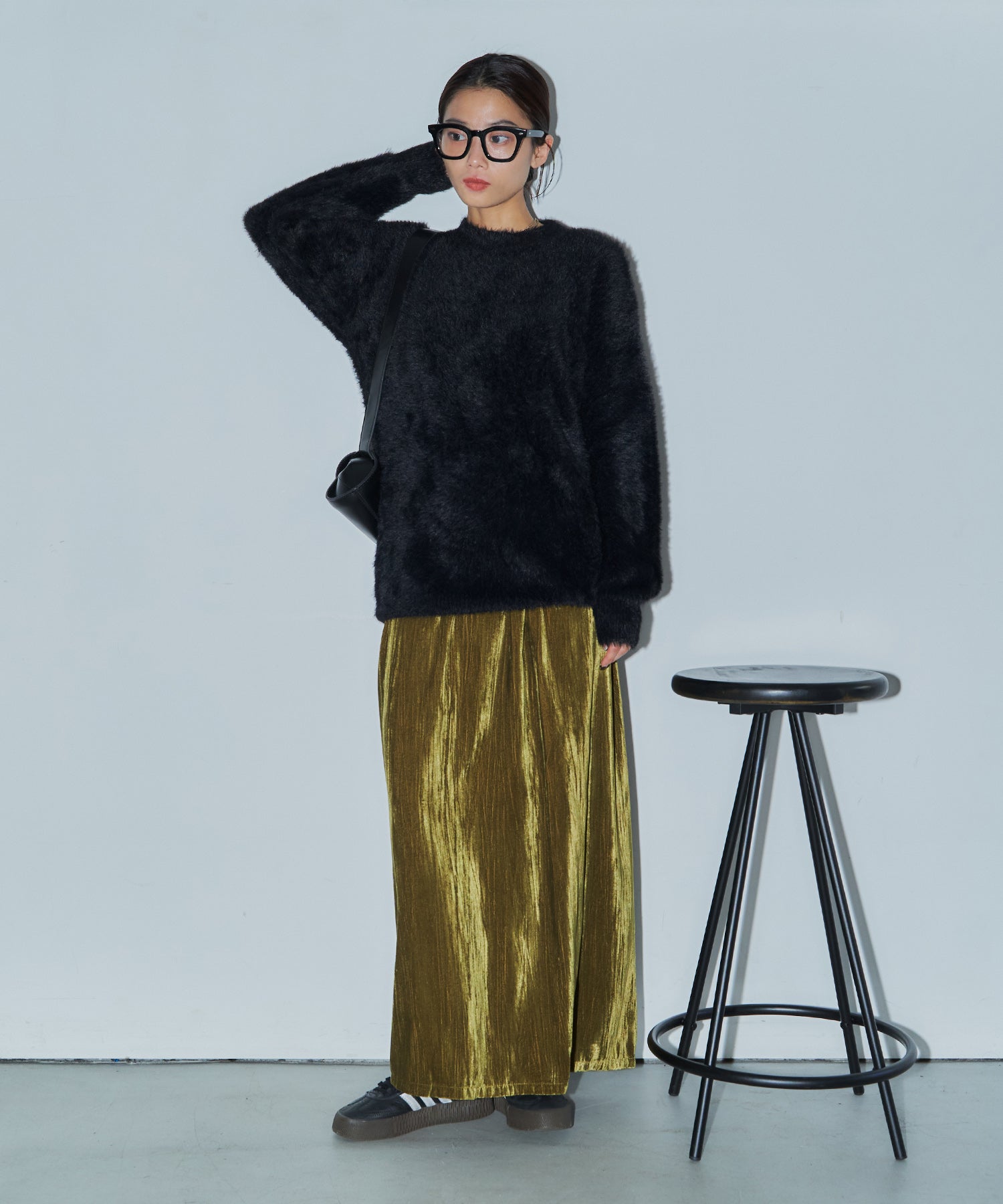 シャギーオーバーニット